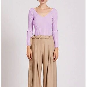 Anna Quan Elsa top in wisteria NWT